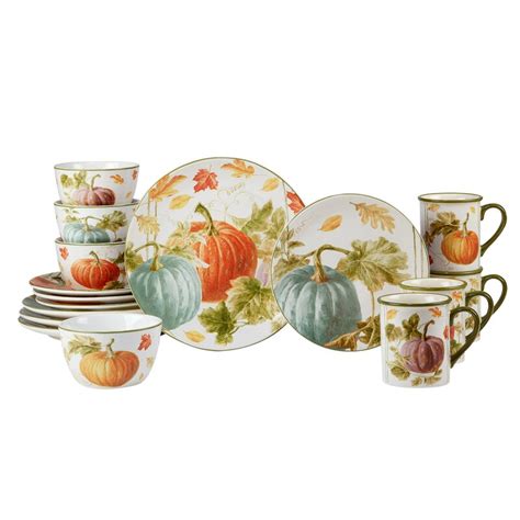 Certified International Autumn Harvest 16pc Dinnerware Set And Reviews