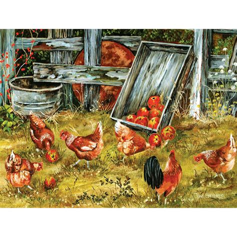 Pickin' Chickens 500 Piece Jigsaw Puzzle | Spilsbury