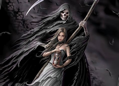 Nude Female Grim Reaper Wallpaper Selectwolf