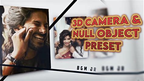 3D Camera Null Object Preset For Typography Editz Only On