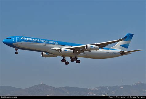 Aircraft Photo of LV CSX Airbus A340 313X Aerolíneas Argentinas