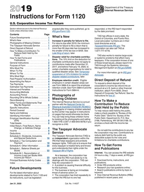 2019 Form 1120 Instructions Fill Out Sign Online DocHub