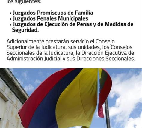 Vacaciones colectivas en la Rama Judicial a partir de este miércoles 20