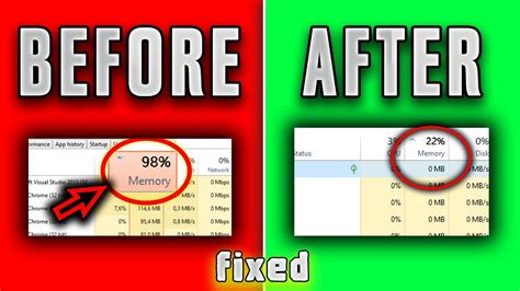 Fix High Memory Ram Usage Windows Youtube