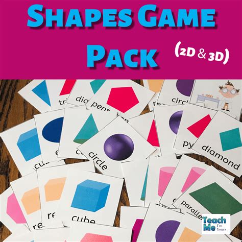 Shapes Activity Pack Teach Me I M Yours