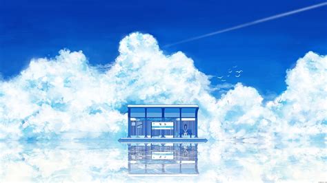 Anime Clouds HD wallpaper