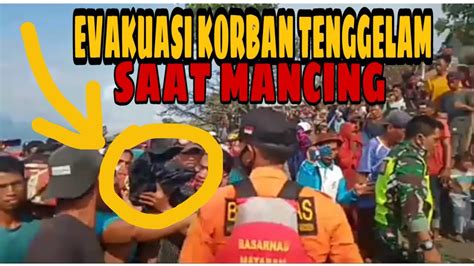 Pencarian Korban Meninggal Saat Mancing Ikan Di Area Tewo Desa Sangiang