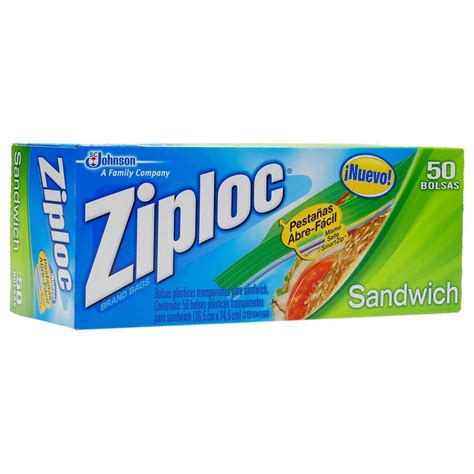 Ziploc Bolsas Para Sandwich Caja Piezas