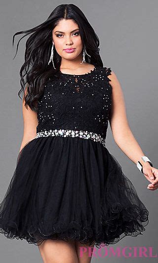 Plus Size Short Black Prom Dress Dresses Images 2022