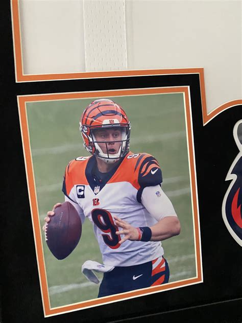 Joe Burrow Signed Bengals X Custom Framed Jersey Display With Led