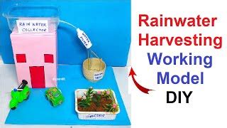 rainwater harvesting working model - DIY School Project Working and Non ...