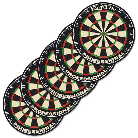 Kings Dart Dartscheibe Vereins Set Steeldartboard Professional Hd 5er Vereins Steeldartboard Set