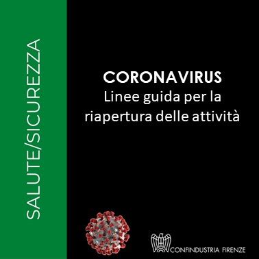 Coronavirus Linee guida per la riapertura delle attività