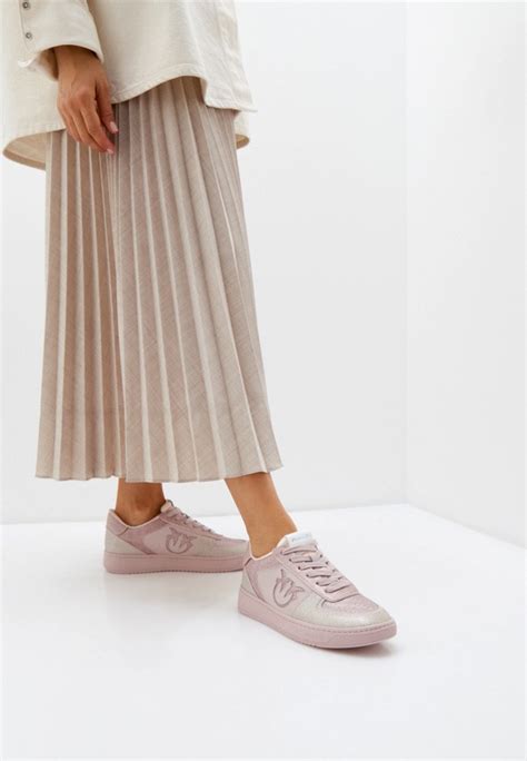 Кеды Pinko, цвет: розовый, RTLACB269901 — купить в интернет-магазине Lamoda