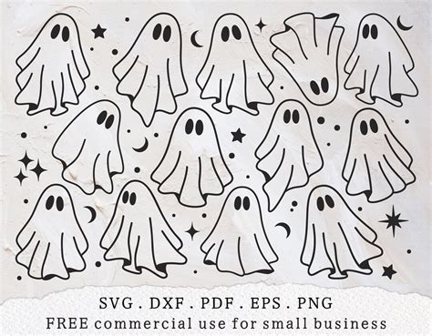 Ghost Bundle Svg Spooky Season Svg Love Halloween Shirt Svg Ghost