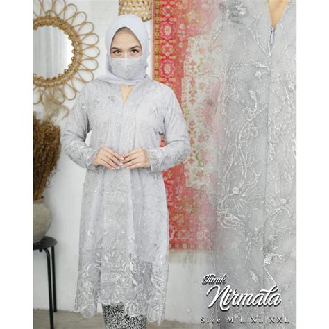 Jual Kebaya Modern Tunik Tulle Kebaya Busui Moderen Kebaya Pesta