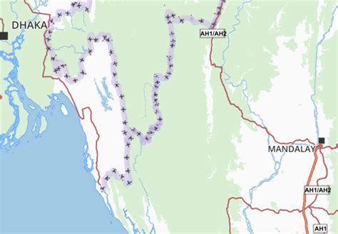 MICHELIN Chin State map - ViaMichelin