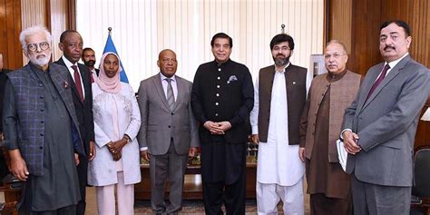 Speaker National Assembly Raja Pervez Ashraf In A Group Photo With