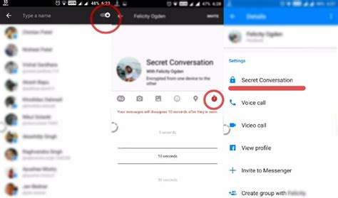 How to see secret conversations Messenger