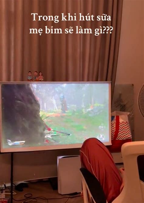 Hot girl World Cup một thời giờ là mẹ bỉm sữa chiến Black Myth Wukong theo cách ngầu đét