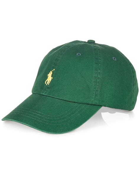 Polo Ralph Lauren Classic Chino Sports Cap In Green For Men Lyst