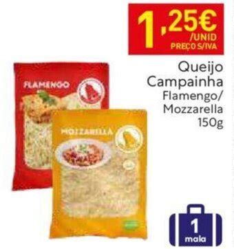 Promoção Queijo Campainha Flamengo Mozzarella 150g em Recheio