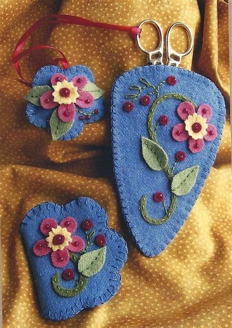 Wool Felt Applique Patterns Free Sale Primitive Folk Art Wool