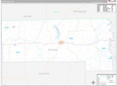 Putnam County Mo Wall Map Premium Style By Marketmaps