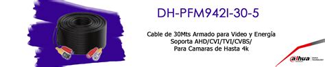 Dahua Dh Pfm I Cable De Metros Armado Para Video