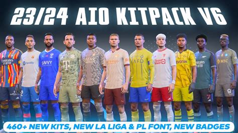 23 24 AIO Kits Mod For FIFA 23 V6 New Fonts Badges TU17 1 YouTube