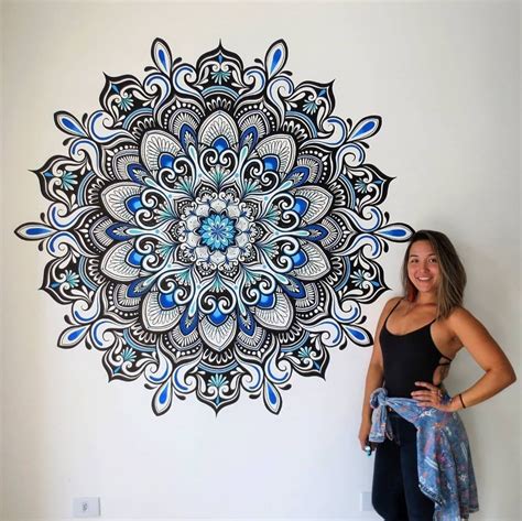 Mandala Wall Painting In Mandala Wall Art Murals Mandala Art