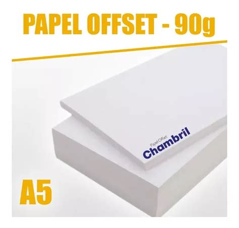 Papel Offset Branco A5 90g Sulfite 1000 Folhas Escorrega o Preço