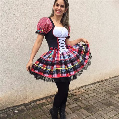 Vestidos Caipiras Para Usar Na Festa Junina 2019 Modelos Toda Atual