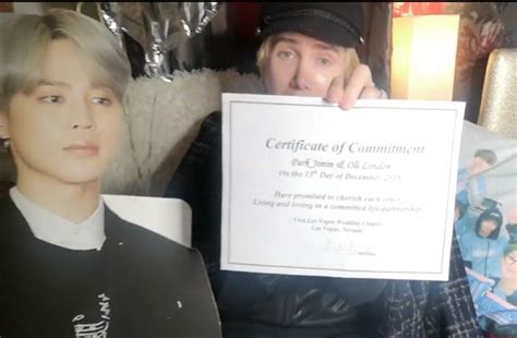 BTS Superfan Oli London releases Marriage Certificate from wedding to ...