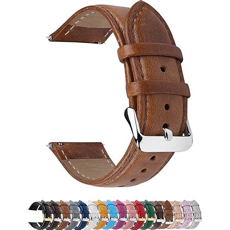 Fullmosa Burnished Leather Watch Band Mm Mm Mm Quick Release