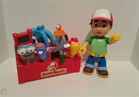 Talking Handy Manny Figure With Toolbox And 8 Tools 1884785396