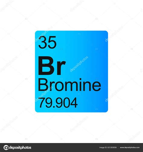 Elemento Quimico Bromo - Elemento Químico Bromo Mendeleev Tabla Periódica Sobre Fondo Azul ...