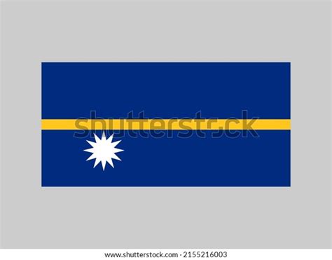 Nauru Flag Official Colors Proportion Vector Stock Vector (Royalty Free ...