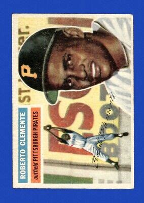 Topps Set Break Roberto Clemente Vg Vgex White Back