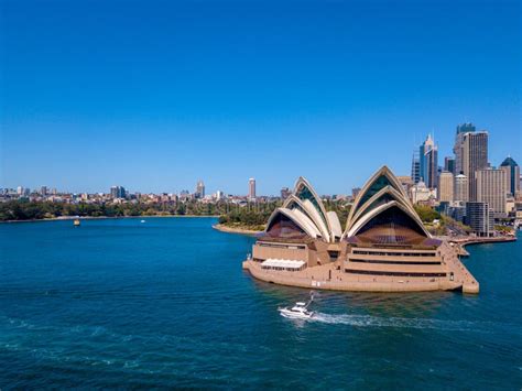 Aerial View of Sydney Harbour and Bay Editorial Photo - Image of ...