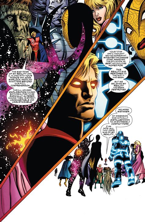 Current Adam Warlock vs Thanos with Classic Infinity Gauntlet SPOILERS ...