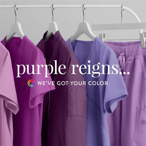 Feel Royal At Work In Purple Medical Scrubs In 2024 Medical Scrubs