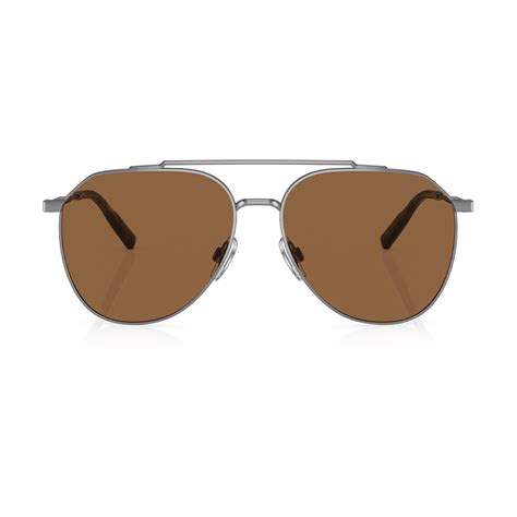 Buy Aviator Brown And Gunmetal Sunglasses Online In Kuwait Boutiqaat