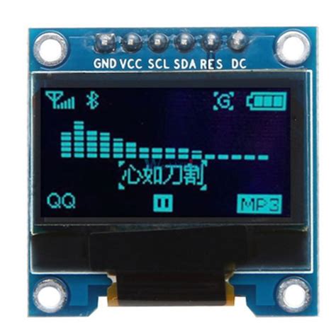 Inci Spi Oled Display Module Pins Antarmuka Spi Biru