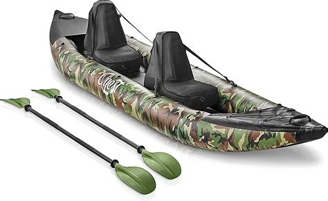 SereneLife Kayak Inflable Para 2 Personas Kayak Doble Con Paletas De