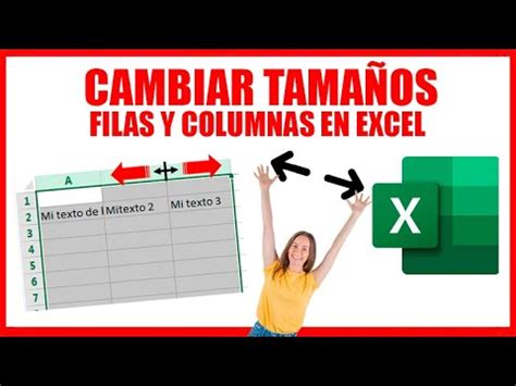 COMO AJUSTAR EL TAMAÑO DE LAS COLUMNAS Y FILAS EN EXCEL YouTube