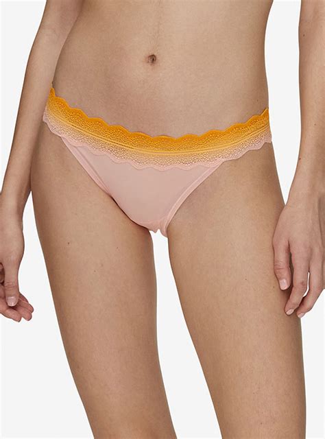 Ripley CALZÓN ALGODÓN MUJER CALVIN KLEIN NARANJA BIKINI