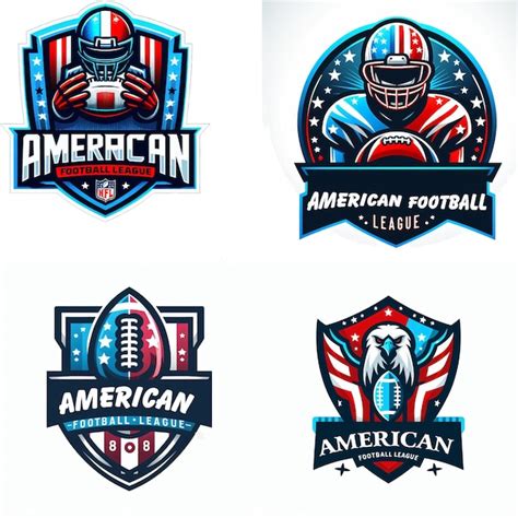 Dise O Del Logotipo De F Tbol Americano Vectorial Vector Premium