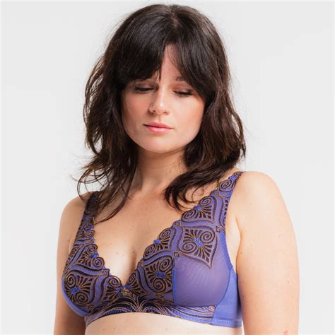 Louisa Bracq Hermion Soutien Gorge Triangle Sans Armatures Violet Un Temps Pour Elle Lingerie