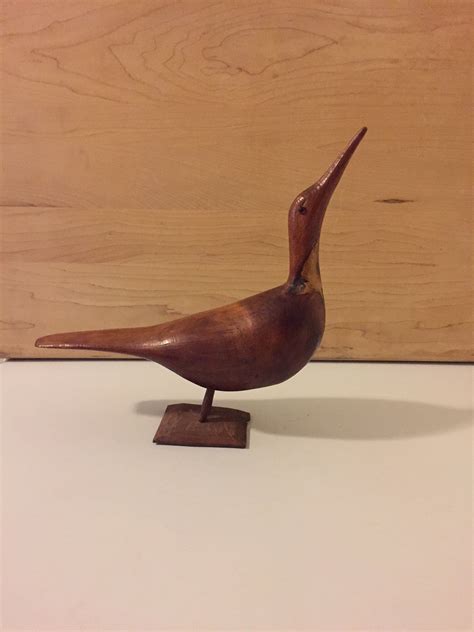 Wooden Bird Vintage Hand Carved Wooden Bird Wooden Bird Etsy Wooden